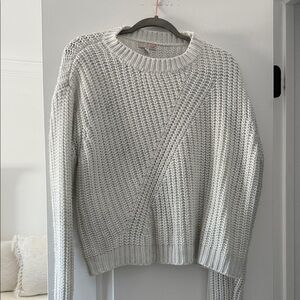 Gianni Bini Textured Cream Sweater